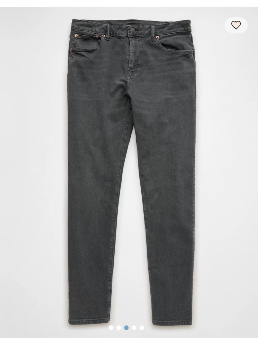 American Eagle Outfitters Men's Skinny Jeans in Charcoal